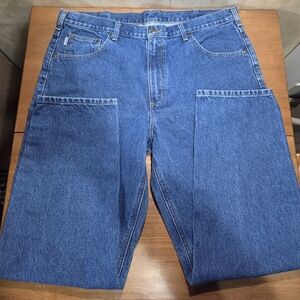 Carhartt B17 DST Relaxed Fit Jeans Men’s 40x32 Blue Denim | Workwear | Charity I